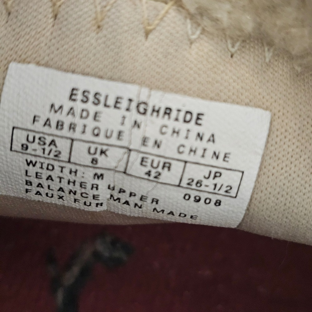 Easy Spirit Essleighride Taupe Suede Faux Fur Lined Ankle Boots Womens 9.5 M - Picture 8 of 8